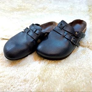 Birki’s Camden Black Leather Clog sz 38